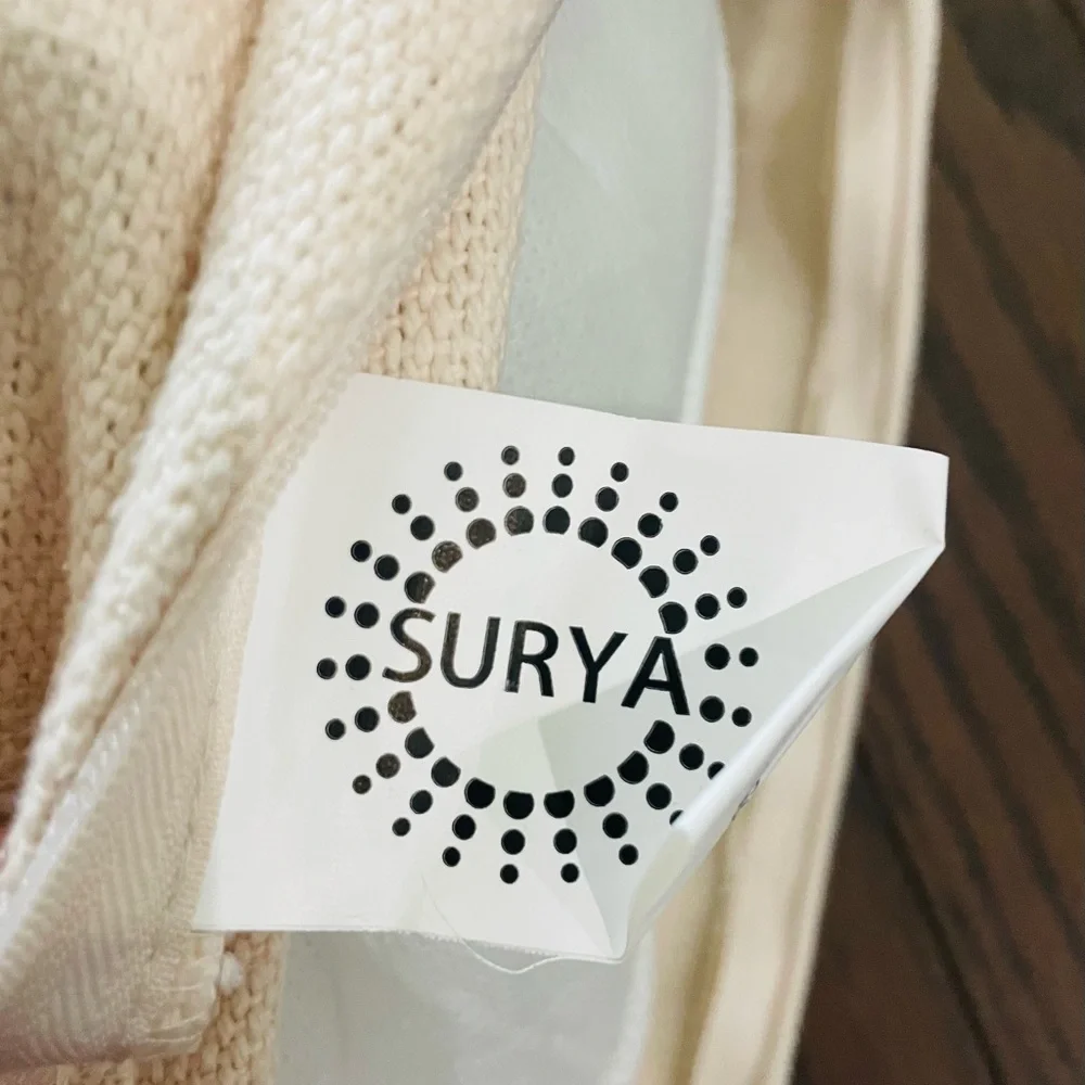 SURYA Sambramba NEW NWOT 20x20 Square Decorative embroidered pillow